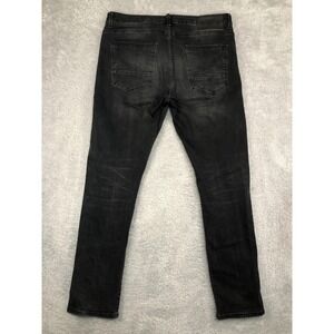 883 Police Jeans Men's 36x31 Moriarty Slim Black Distressed